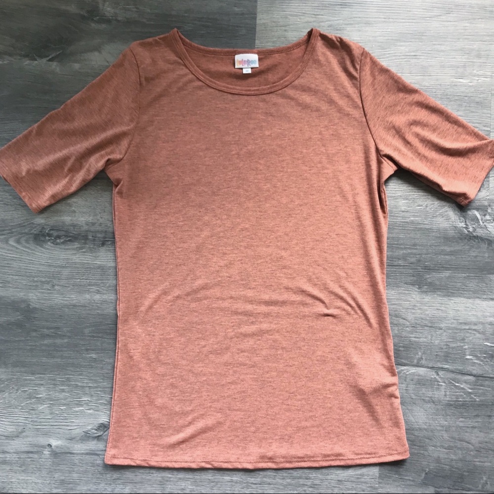 NWOT LuLaRoe Gigi Top Heathered Orange (LLR)